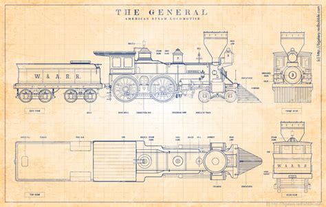 The General (American Steam Locomotive) Old Blue Grid : r/steamporn