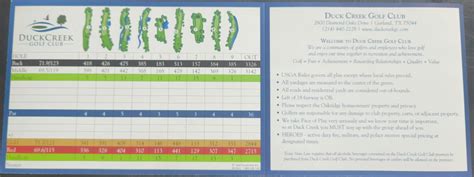 Course Details - Duck Creek Golf Club