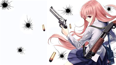 Anime Girls With Gun HD Wallpapers - Wallpaper Cave