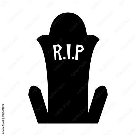 tombstone silhouette vector Stock Vector | Adobe Stock