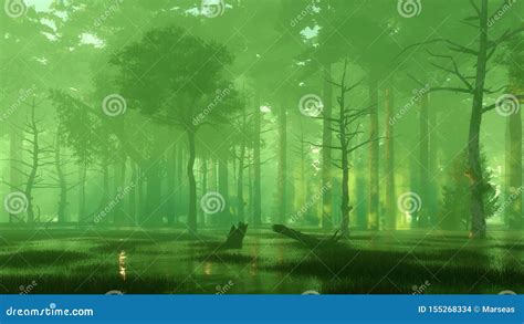 Man In The Haunted Swamp Royalty-Free Cartoon | CartoonDealer.com ...