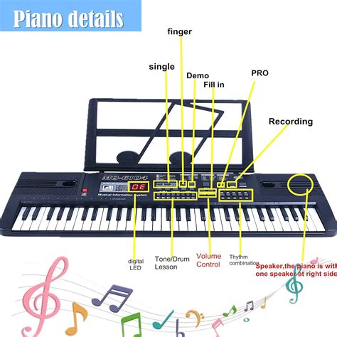 SEMART Teclado de piano para niños, teclado de música...B08KSNFBP4 ...