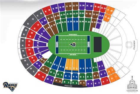 Los Angeles Memorial Coliseum, Los Angeles CA - Seating Chart View