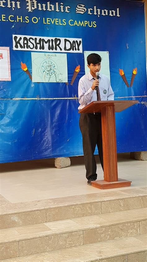 Speech on Kashmir Day | Speech on Kashmir Day Held at P.E.C.H.S O ...