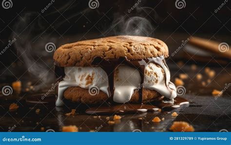 Homemade Chocolate Cookies, a Sweet Indulgence on a Rustic Table ...