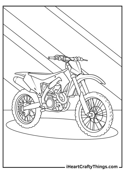 Motorcycle Coloring Page For Kids Free Motorbikes Printable, 42% OFF