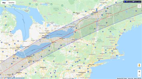 Eclipse Maps - Rochester Total Solar Eclipse 2024