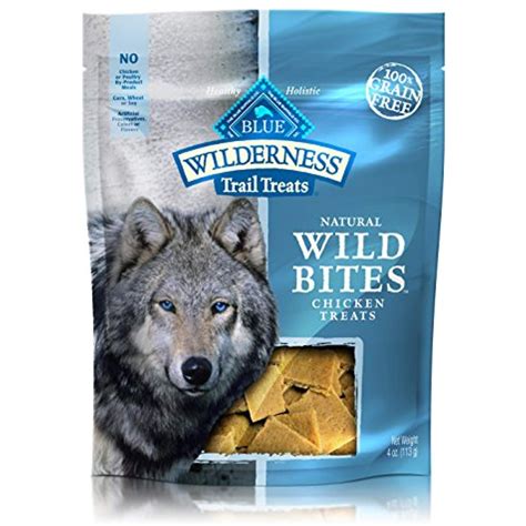 BLUE Wilderness Trail Treats Grain Free Wild Bites Chicken Recipe Dog ...