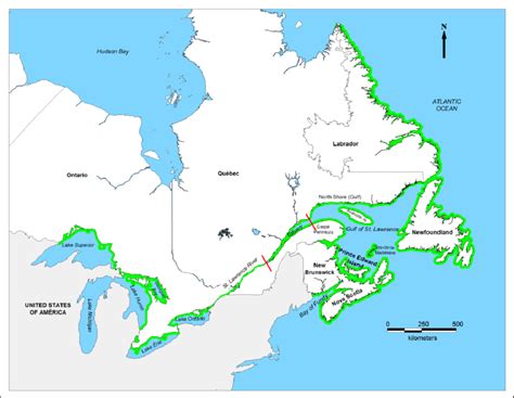 Detailed Map Of Eastern Canada