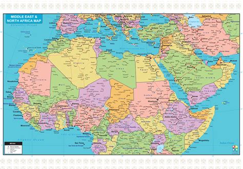 Mena Political Map