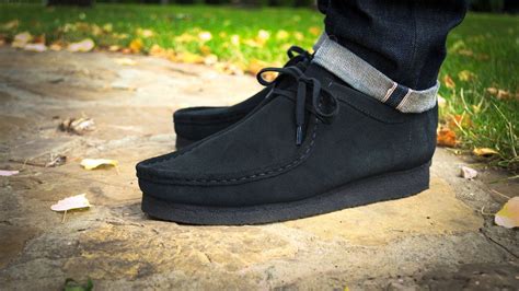 CLARKS WALLABEE BLACK | Clarks wallabees, Clarks wallabees outfit ...