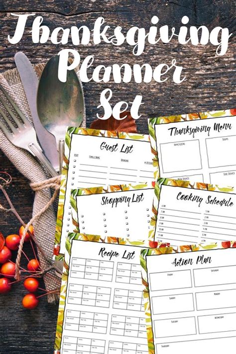 Free Thanksgiving Meal Planner Printables! | Thanksgiving menu planner ...