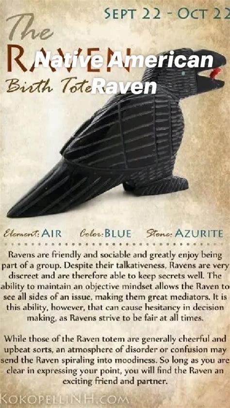 Native American Raven | Native american totem, Raven totem, Native ...