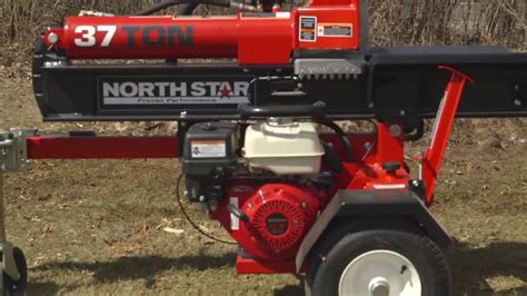 NorthStar Horizontal/Vertical Log Splitter - 37-Ton, 270cc Honda GX270 ...