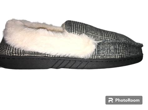 Men's Comfortbright Moccasin Slippers Plush Memory Foam Warm Fur Lining ...