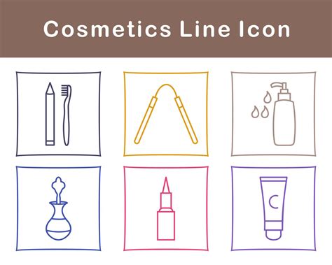 Cosmetics Vector Icon Set 21505159 Vector Art at Vecteezy