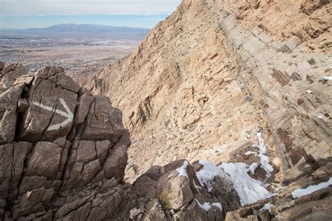 Hiking Frenchman Mountain via West Face in Frenchman Mountain BLM, Nevada