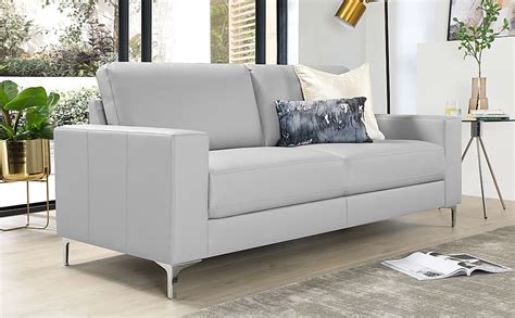 Light Grey Leather Sectional Couches - Odditieszone