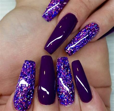 Cute Nails Coffin Purple : But you don't keep it long for fulfilling ...