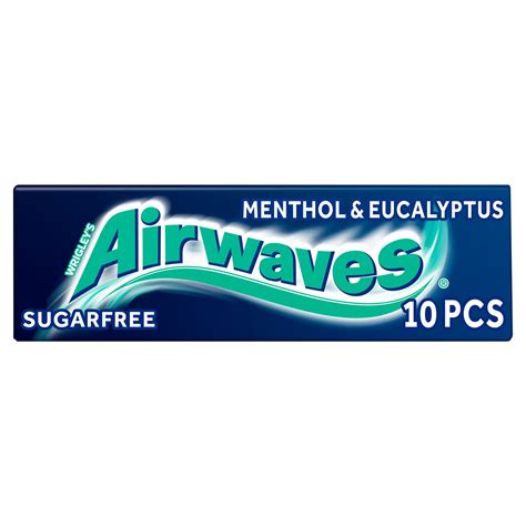 Wrigley's Airwaves Menthol & Eucalyptus Chewing Gum, 30 x 10 Pack ...