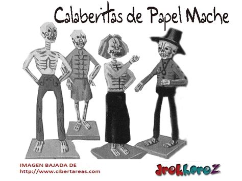 Calaveritas de Papel Mache-Día de Muertos | CiberTareas