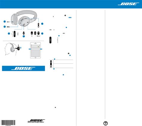 Bose BH1 Bluetooth Headphones User Manual