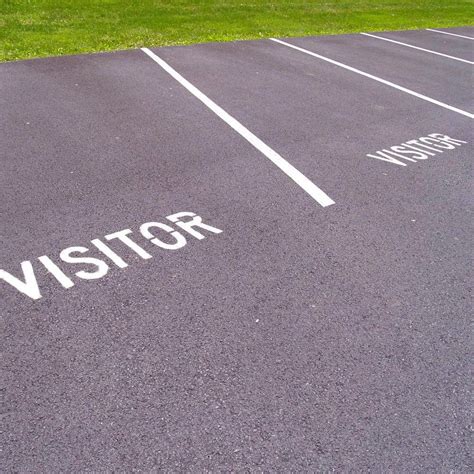 Visitor Parking Lot Marking Stencil5" / 1/16 inch Standard Duty LLDPE ...