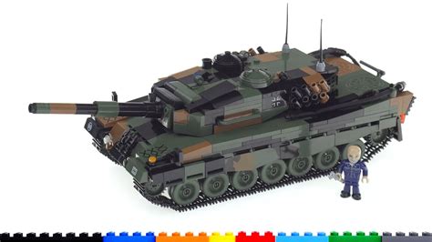 COBI Leopard 2 A4 main battle tank set review! (2019 1/35 scale version ...