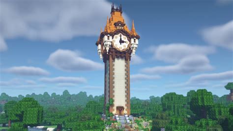 Minecraft | How to Build a Clock Tower (Tutorial) - YouTube