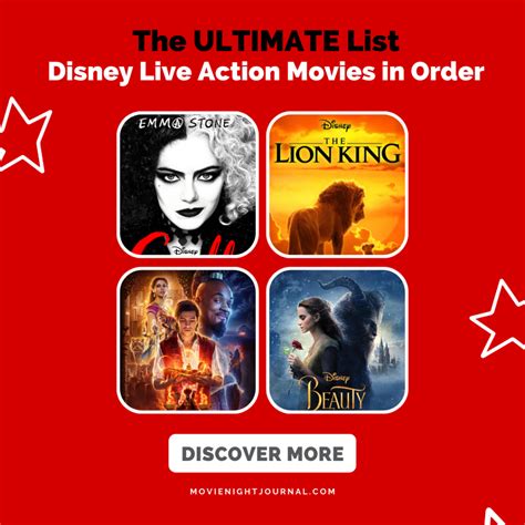 All of the Disney Live Action Movies in Order - Family Movie Night