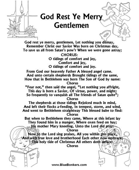 BlueBonkers: God Rest Ye Merry Gentlemen, Free Printable Christmas ...