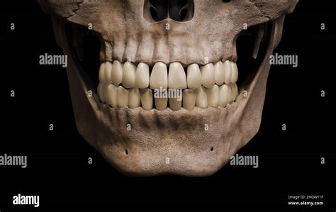 Human Teeth Skull