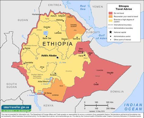 Regional Map Of Ethiopia