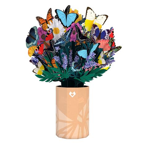 Buy Lovepop Butterfly Paper Flower Bouquet, 3D Pop Up Paper Flowers ...