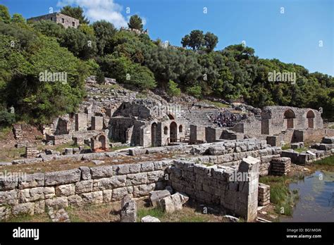 Archeological ruins at Butrint National Park, Albania Stock Photo ...