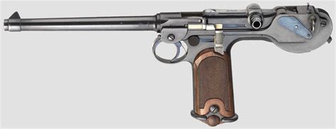 The Borchardt C-93 pistol was designed by Hugo Borchardt (1844–1921) in ...