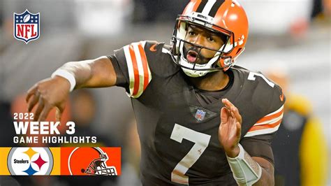 Pittsburgh Steelers vs. Cleveland Browns | 2022 Week 3 Game Highlights ...