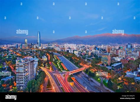 Skyline of Santiago, Chile Stock Photo - Alamy