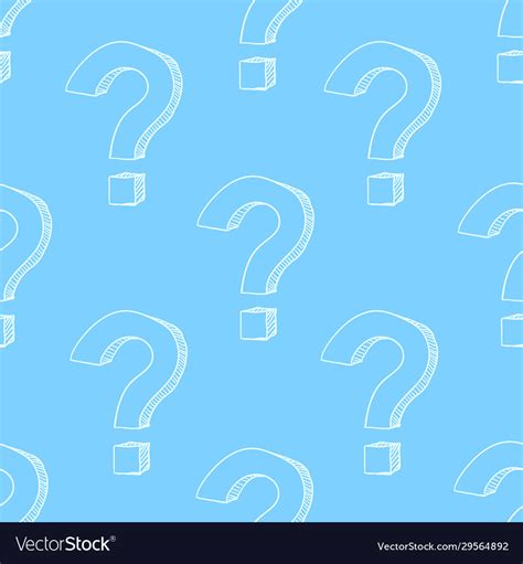 Seamless pattern question marks quiz background Vector Image