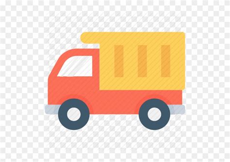 Cargo Truck Clipart Orange Truck - Delivery - Free Transparent PNG ...