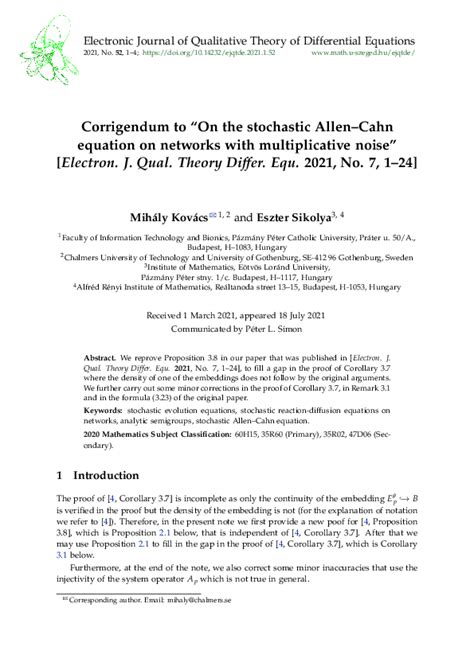 (PDF) Electronic Journal of Qualitative Theory of Differential ...