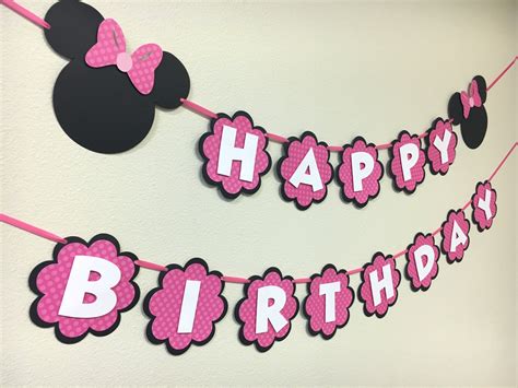 Minnie Mouse Birthday Banner / Minnie Mouse Theme / First