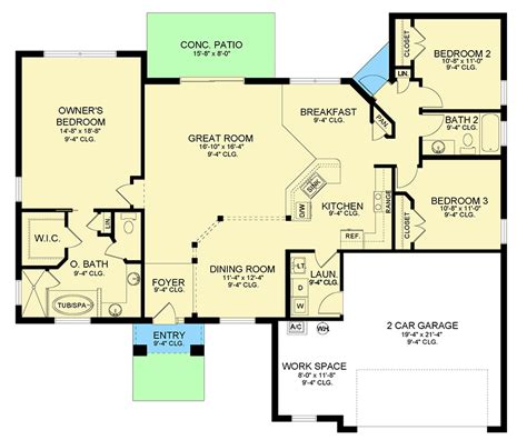 House Plans Single Level - Image to u