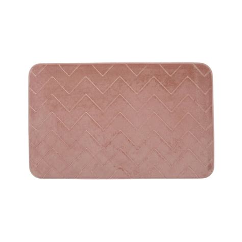 Nouveau | Microfibre Bathmat W: 795mm, D: 500mm Pink | Mitre10