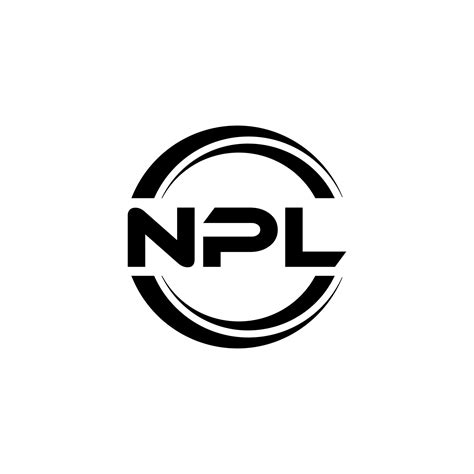 diseño de logotipo de letra npl en ilustración. logotipo vectorial ...