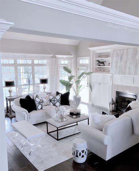 Bright White Home of Deborah Blount | White living room decor, White ...