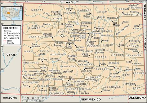 Map Of Colorado Counties