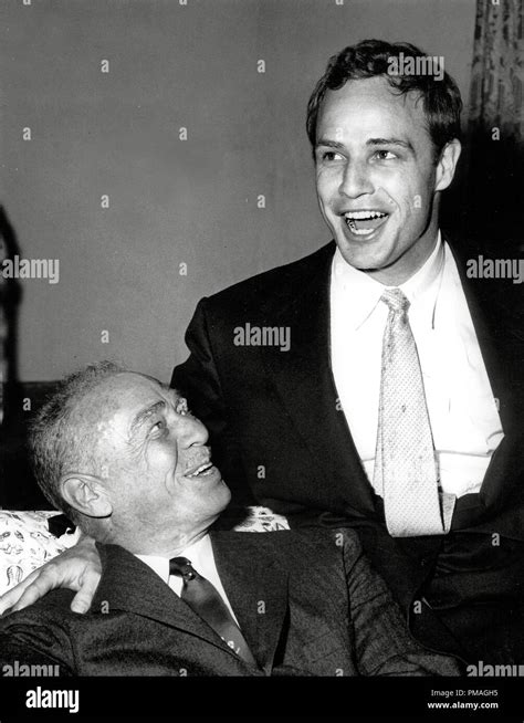 Marlon Brando with his father, Marlon Brando, Sr., circa 1955 File ...