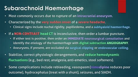 Subarachnoid Hemorrhage (SAH) - YouTube