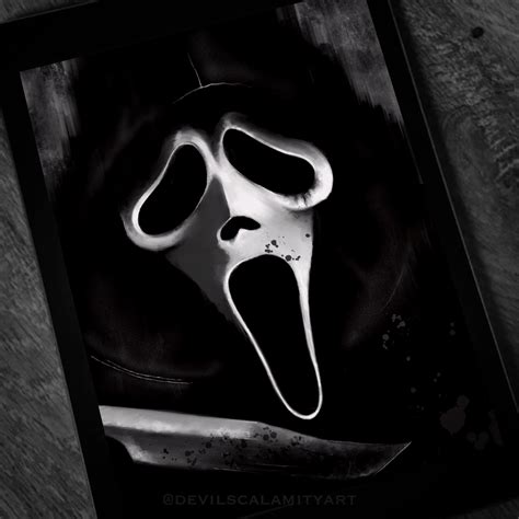 Ghostface Scream Print Horror Print Horror Wall Decor Horror Movie ...